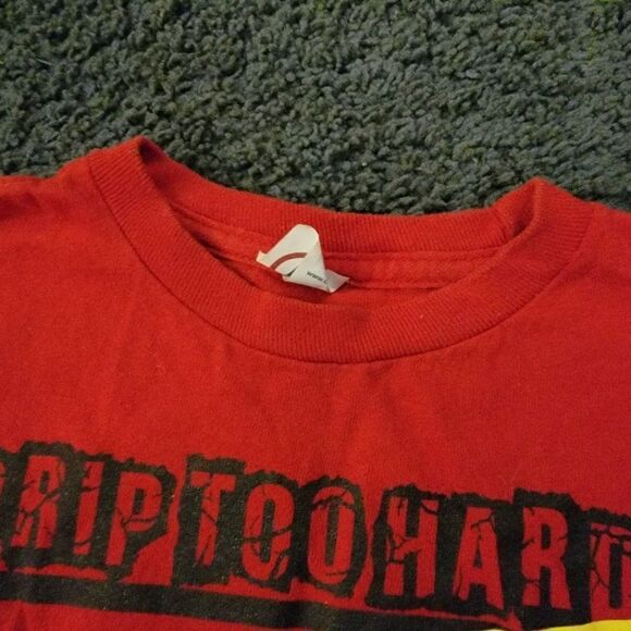 Delta Apparel Boys Red Graphic Short Sleeve Crew Neck Pullover T Shirt Size 4 - Picture 6 of 7